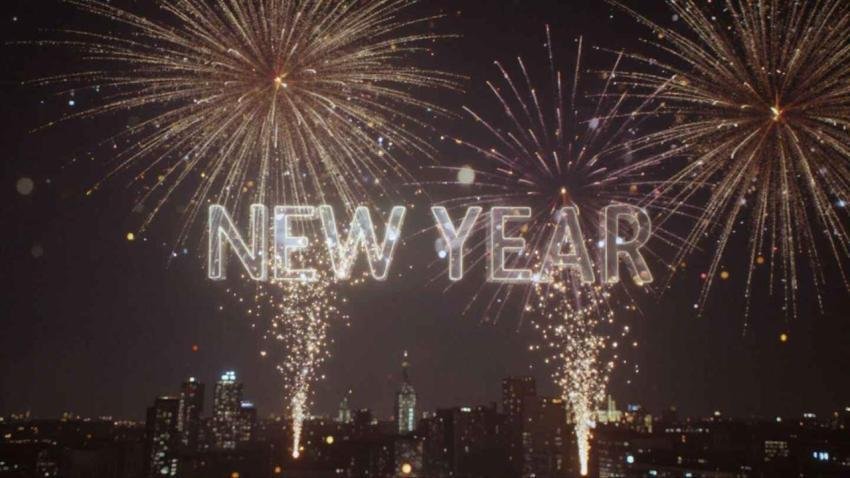 Happy new year 4k background