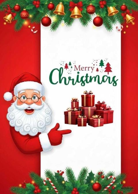Christmas card wishes with santa hd download