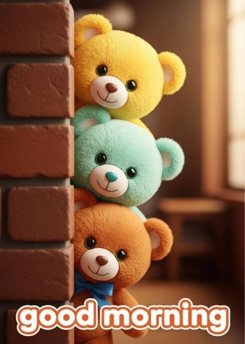 Teddy bear good morning images