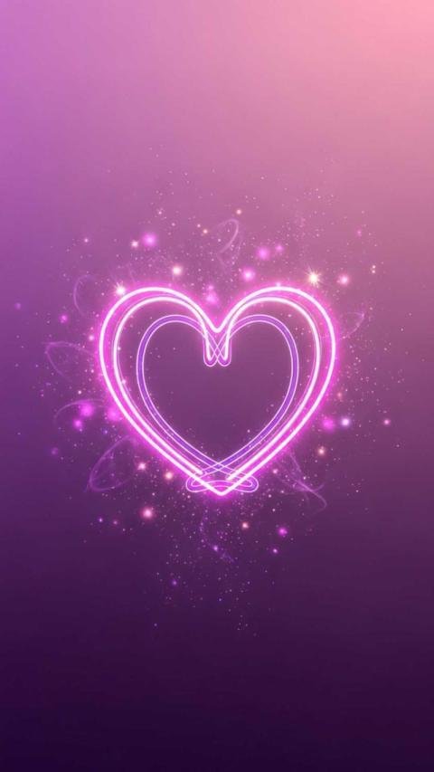 love symbol on plain background wallpaper for mobile