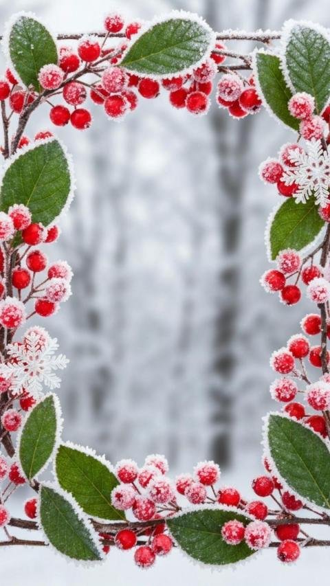 Christmas snow scene decorations