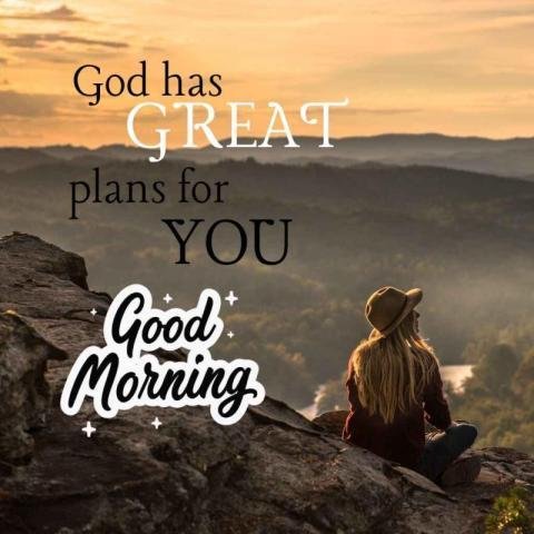 A beautiful sunset with Good Morning