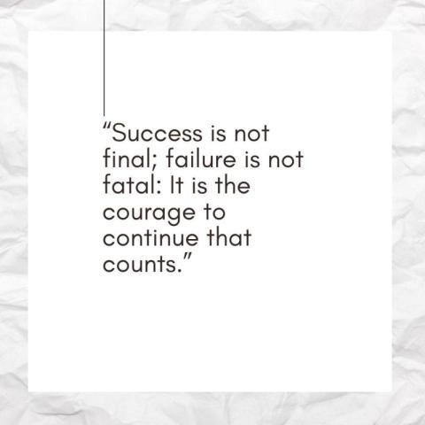 White paper background with motivational quotes