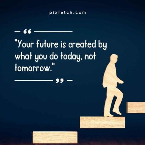 A minimalistic motivational quote illustration