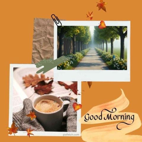 A cozy atmosphere with warm Good Morning wishes