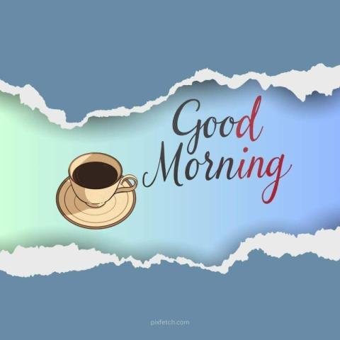 Good morning wishes with coffee