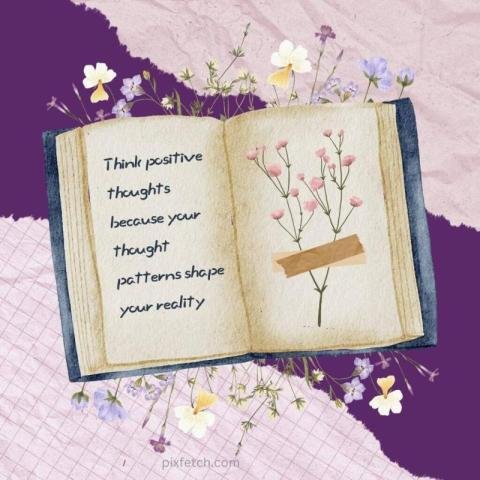 An open book with a motivational quote