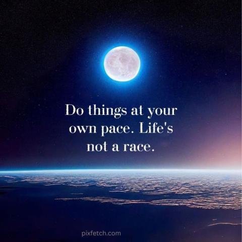 A full moon shining brightly with quotes