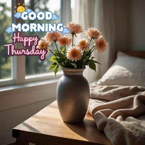 A beautiful Good Morning Happy Thursday image