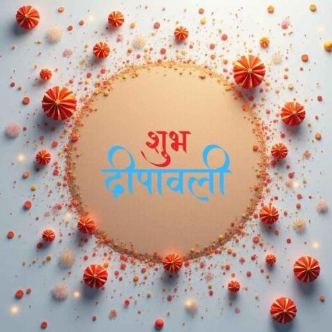 A vibrant Diwali greeting image