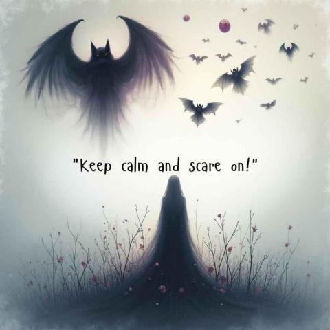 Spooky Halloween image featuring a dark mysterious figure