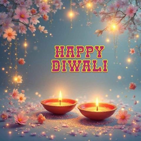 Happy Diwali greeting card