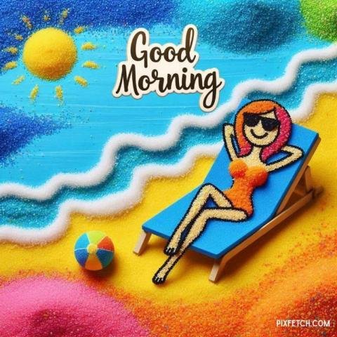 Good morning beach images