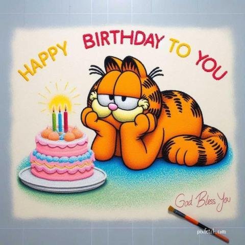 Happy birthday garfield
