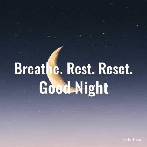 A crescent moon with quotes