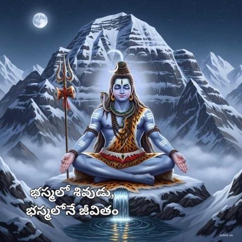 Lord shiva is meditating on Kailas parvath for WhatsApp dp images