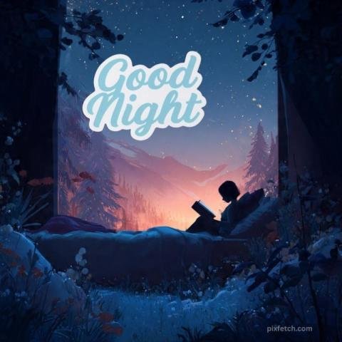Beautiful good night wishes image
