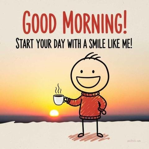 Good morning hd images with quotes and stick figure