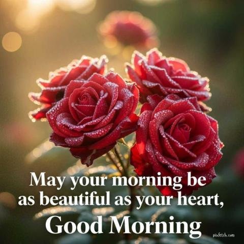 Good morning with beautiful flowers