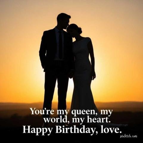 Unique birthday wishes for wife with love