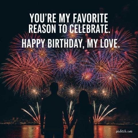 Short birthday wishes for wife with love