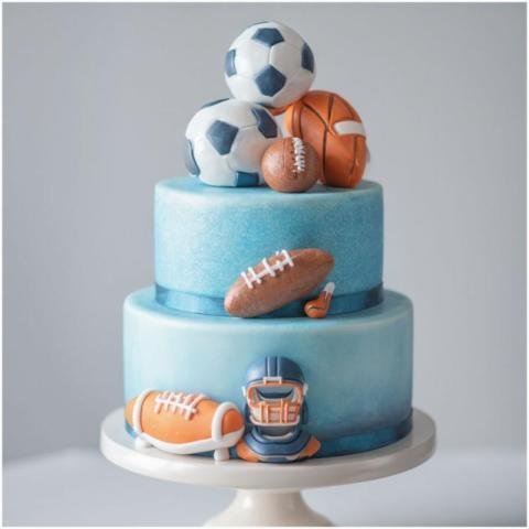 Cake design for football lovers