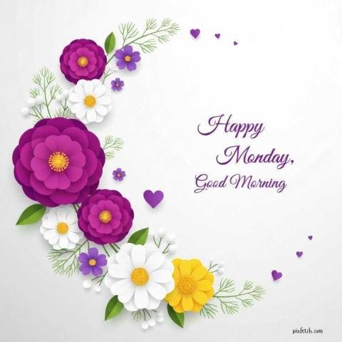 An elegant and uplifting floral greeting card with Good Morning