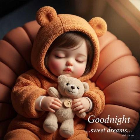 Soft focus bedtime scene with good night wishes