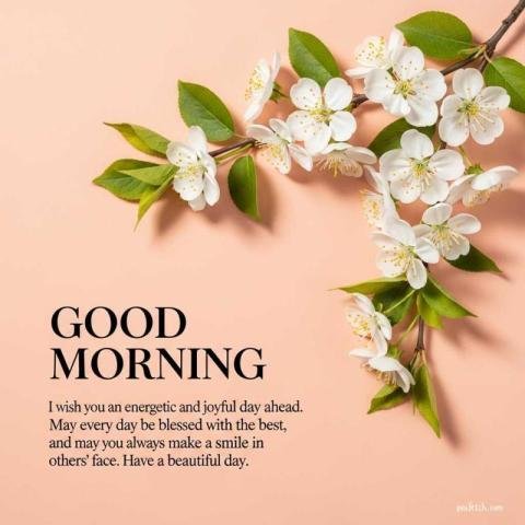 Elegant good morning greeting card