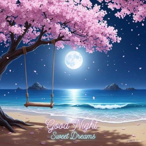 Lovely good night images download for WhatsApp in English
