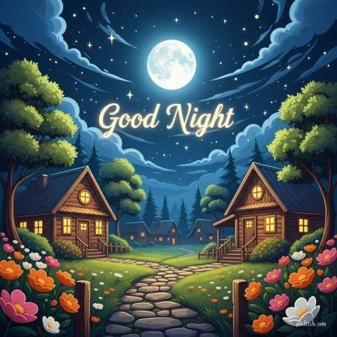 Beautiful good night free images for WhatsApp