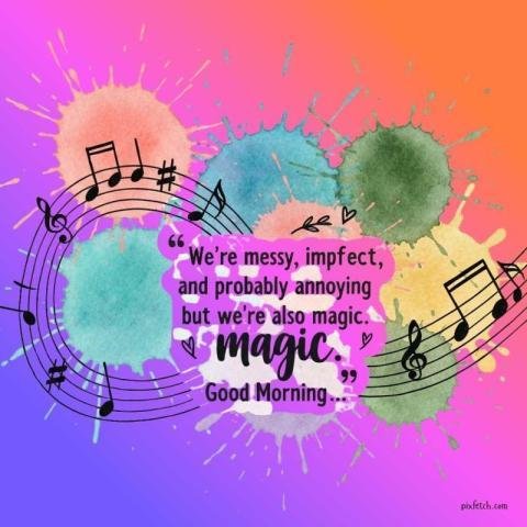 Watercolor digital art with good morning wishes