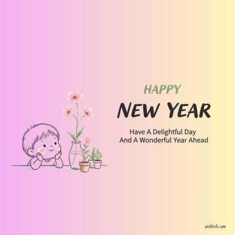 Happy new year wishes on WhatsApp