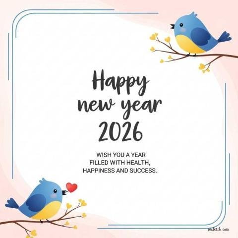 Happy new year wishes on WhatsApp status