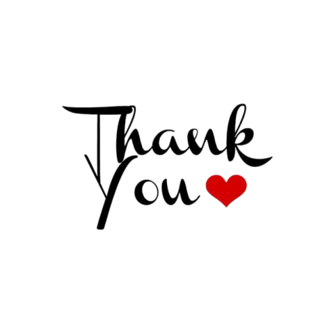 Thank you png text