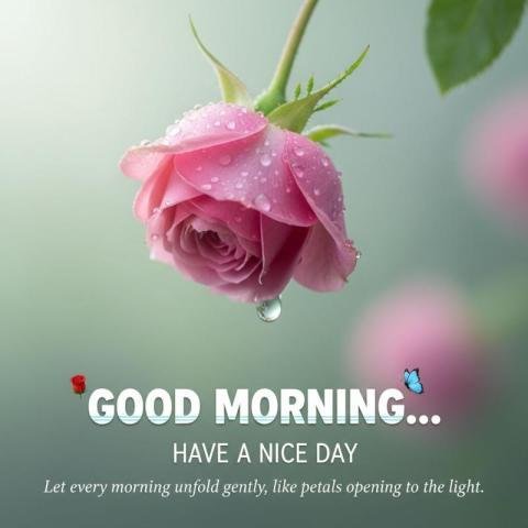 Good Morning Rose Image with Quotes for WhatsApp & Social Media