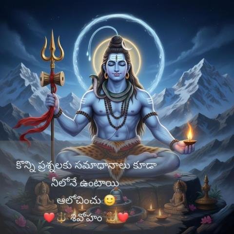 Divine Shiva Blessings Image for Sharing