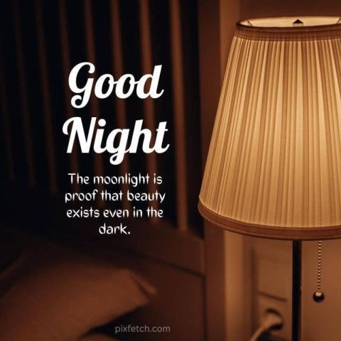 A cozy bedroom Good night wishes