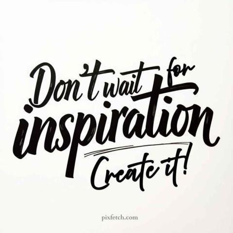 A simple motivational quote on life