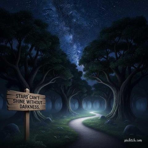 Deep short quote with image