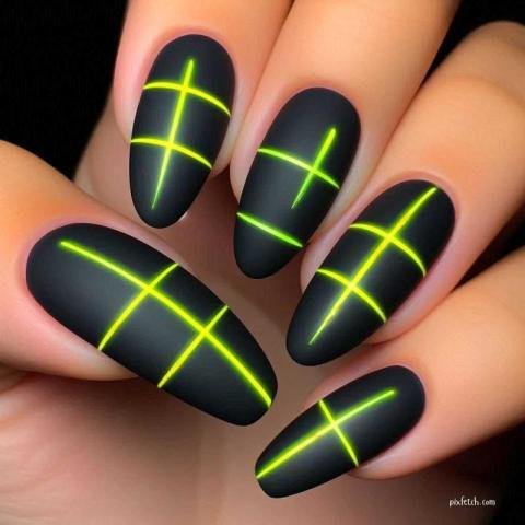 Black nail art design free download