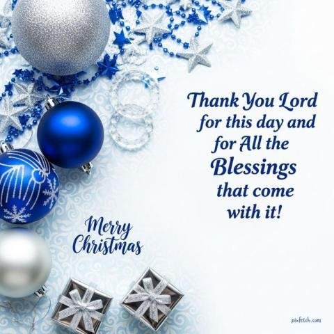 An elegant Christian Christmas gratitude greeting image