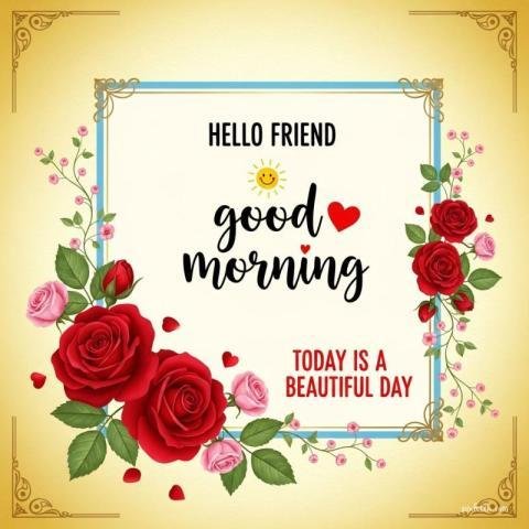 Good morning with beautiful flowers images and quotes for WhatsApp