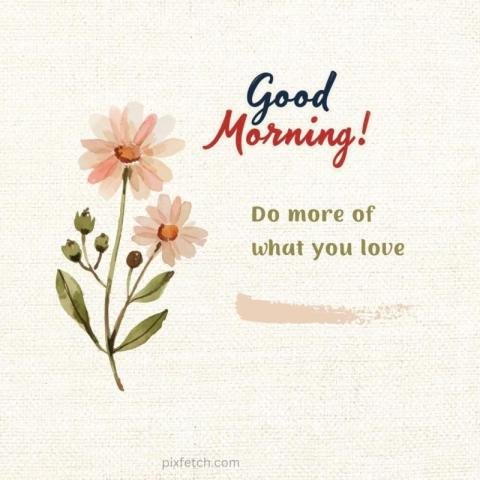 A good morning watercolor illustration of two white