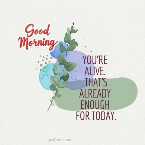 A good morning minimalist illustration