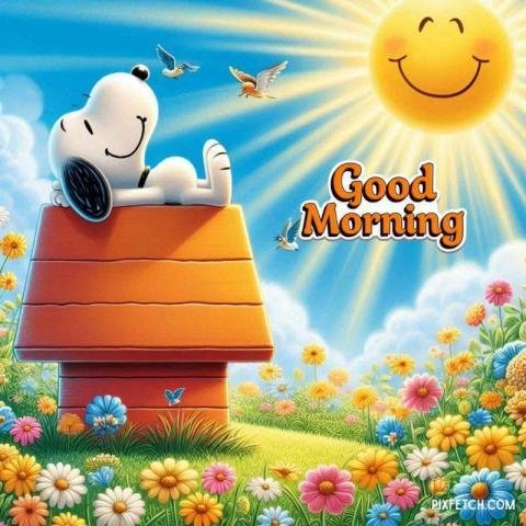 Snoopy good morning images