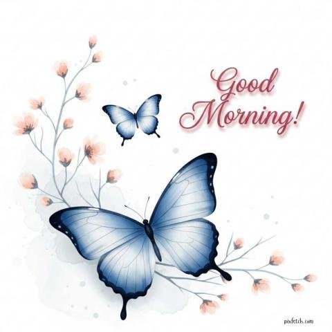 A minimalist art style good morning image