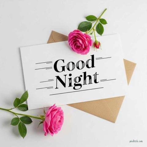 Elegant Good Night greeting images for free