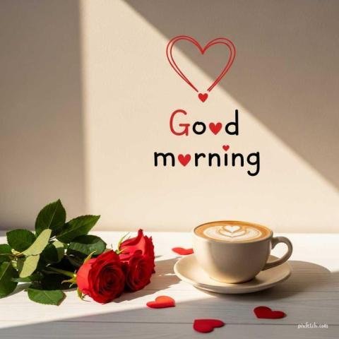 Beautiful good morning images with coffee cup