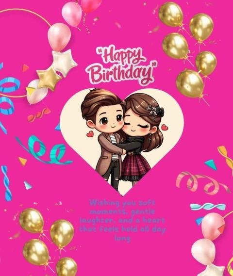 Birthday greeting card Images with couple